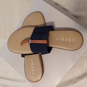 Esprit 7M Navy & Tan Sandals